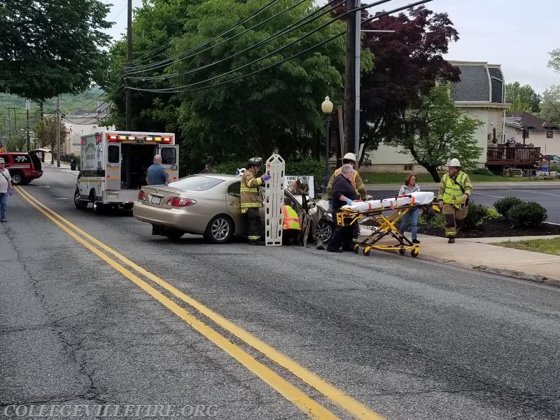 Preparing to remove subject from the vehicle